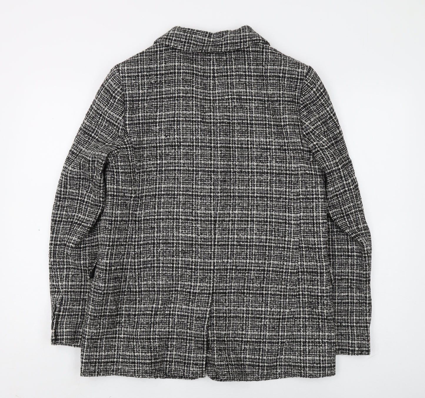 Marks and Spencer Women's Black Plaid Suit Jacket