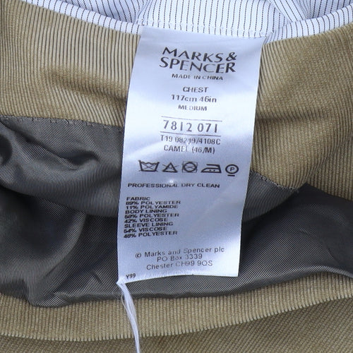 Marks and Spencer Men's Beige Blazer 46R
