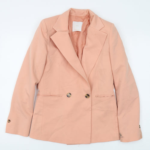 MNG Women's Pink Double Breasted Blazer XXS