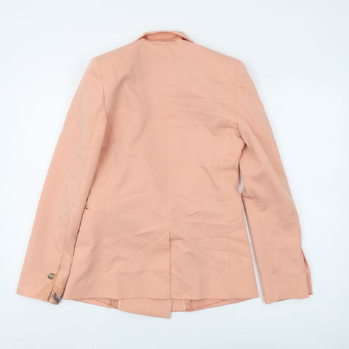 MNG Women's Pink Double Breasted Blazer XXS