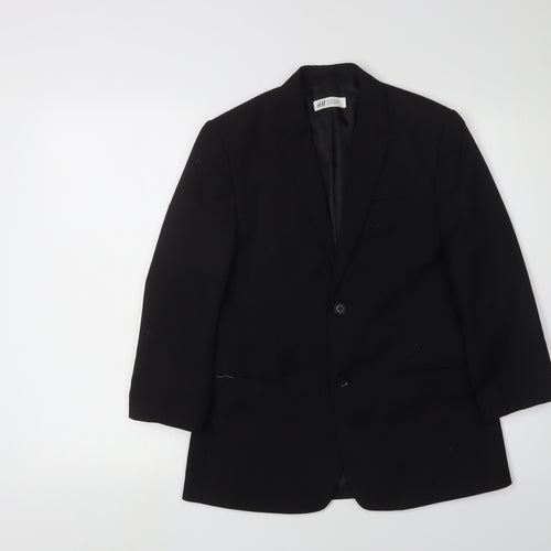 H&M Boys Black Suit Jacket 12-13 Years Formal Party Wear