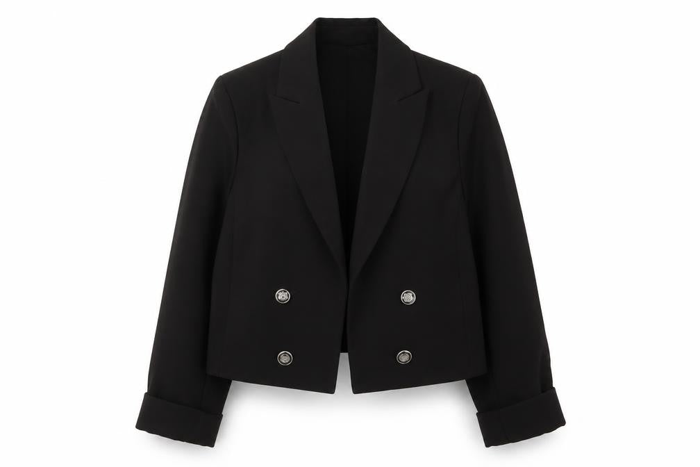 Joie Women's Black Double-Breasted Blazer M