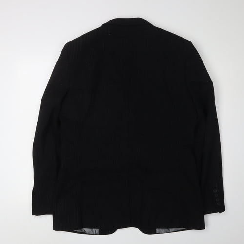 Avenue Men's Black Blazer, Size 40R, Regular Fit