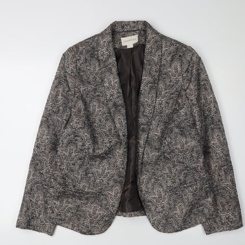 Monsoon Women's Grey Bouclé Blazer Size 16