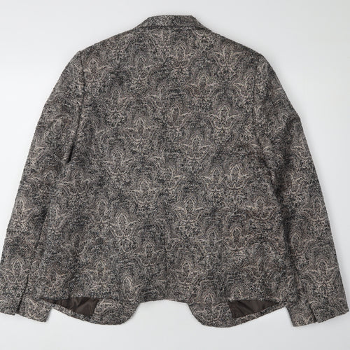 Monsoon Women's Grey Bouclé Blazer Size 16