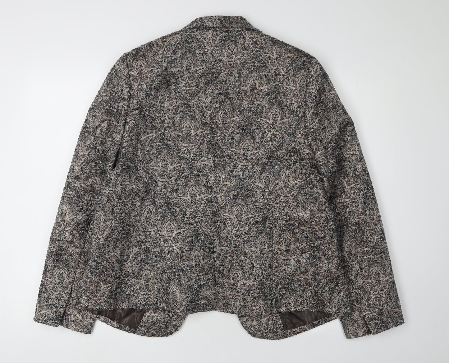 Monsoon Women's Grey Bouclé Blazer Size 16