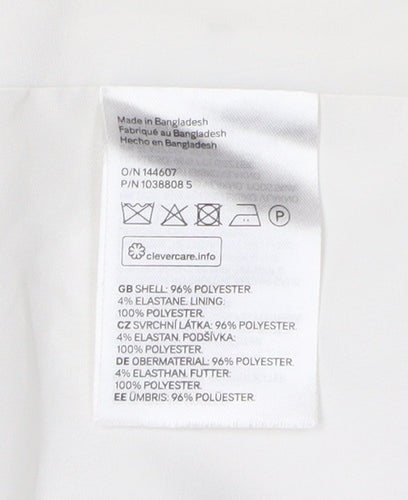 H&M Women's White Blazer Jacket Size 10 Regular Spring