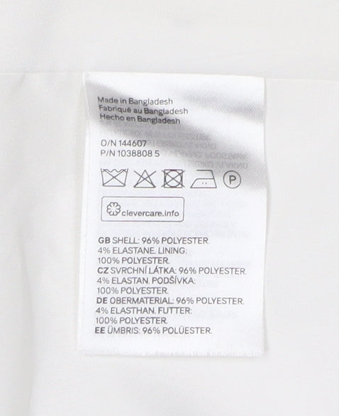 H&M Women's White Blazer Jacket Size 10 Regular Spring