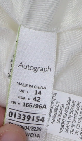 Marks and Spencer Women's Ivory Overcoat Size 14