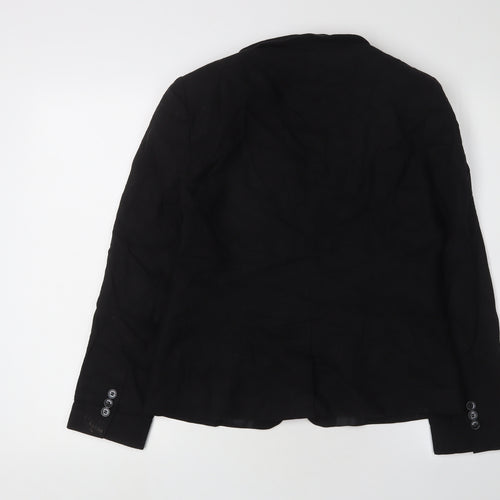 South Women's Black Blazer, Size 12, Workwear Chic