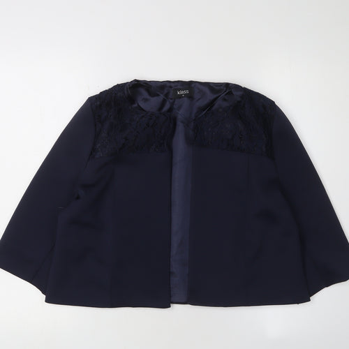 Klass Women's Blue Jacket Size 12 - Chic and Versatile