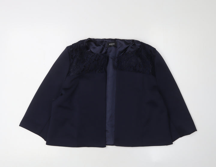 Klass Women's Blue Jacket Size 12 - Chic and Versatile
