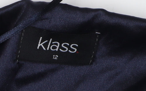 Klass Women's Blue Jacket Size 12 - Chic and Versatile