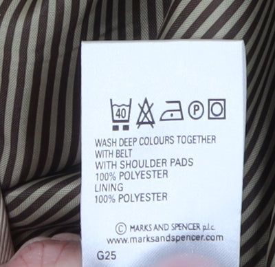 Marks and Spencer Beige Women's Trench Coat Size 16