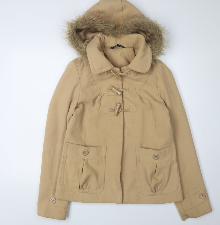 Internacionale Women's Beige Duffle Coat Size 10