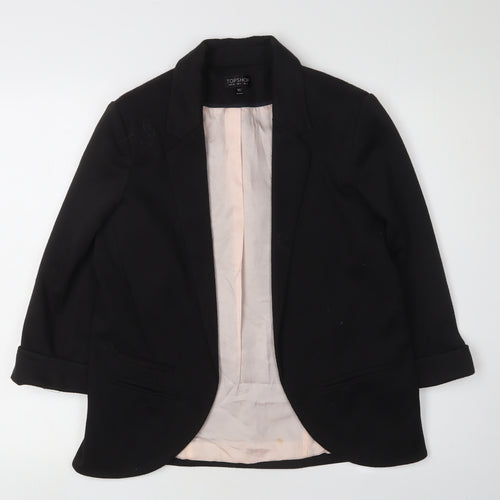 Topshop Women's Black Regular Blazer Jacket