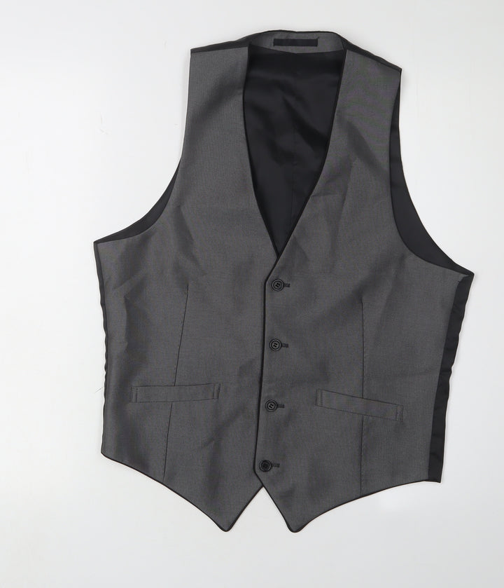 OneSix5ive Grey Suit Waistcoat Men's 38R Business