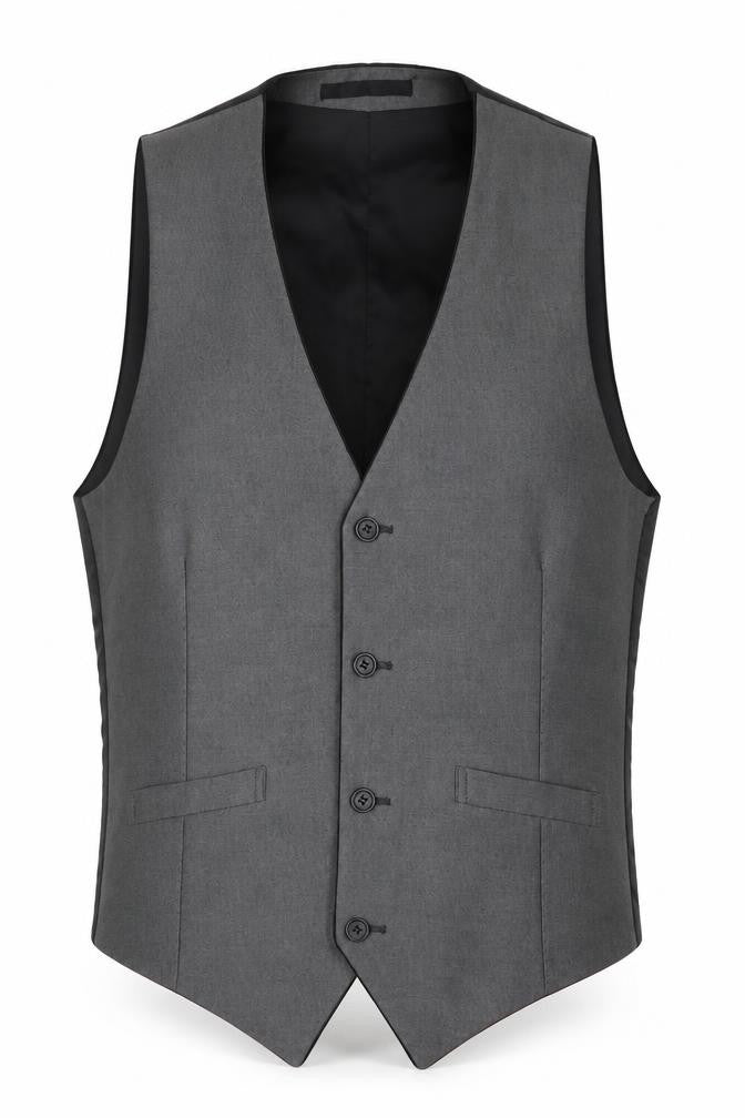 OneSix5ive Grey Suit Waistcoat Men's 38R Business