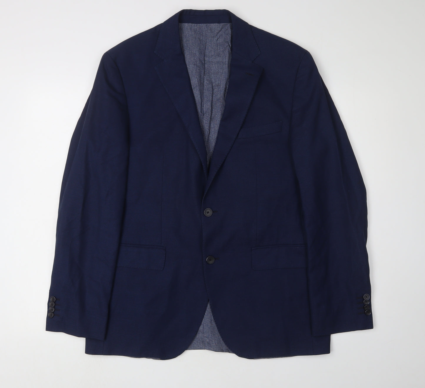 Hugo Boss Men's Blue Single-Breasted Blazer 38R