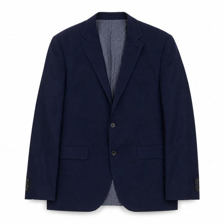 Hugo Boss Men's Blue Single-Breasted Blazer 38R