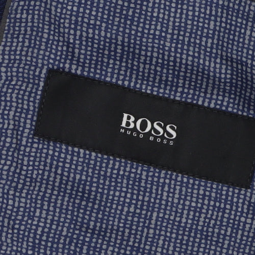 Hugo Boss Men's Blue Single-Breasted Blazer 38R