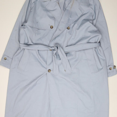 ASOS Women’s Blue 2XL Trench Coat