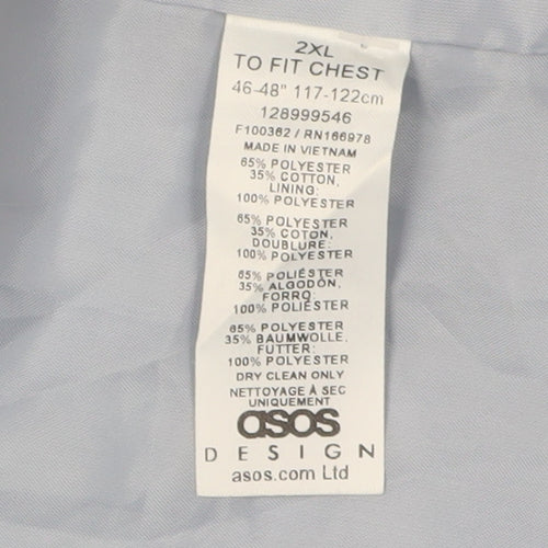 ASOS Women’s Blue 2XL Trench Coat