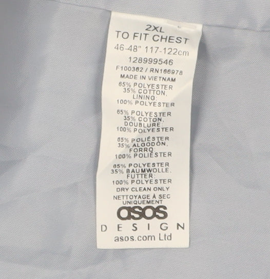 ASOS Women’s Blue 2XL Trench Coat