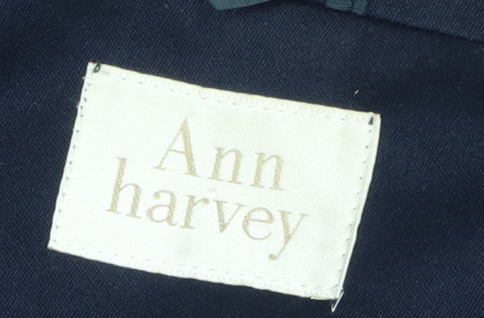 Ann Harvey Plus Size Blue Double-Breasted Blazer 24