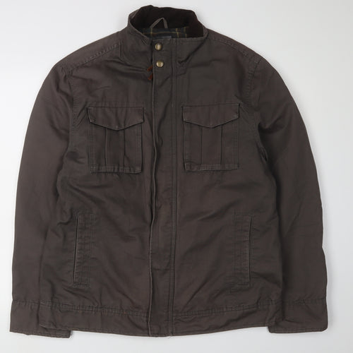 Rocha John Rocha Men's Brown Military Jacket Size L