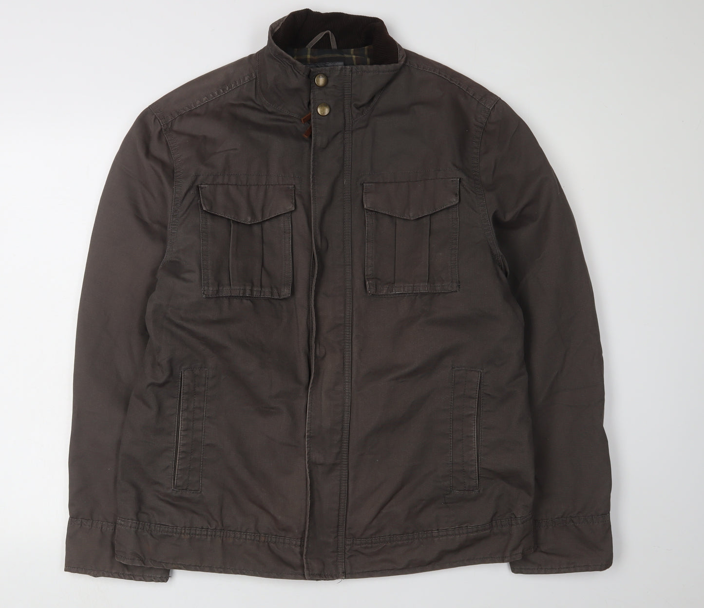 Rocha John Rocha Men's Brown Military Jacket Size L