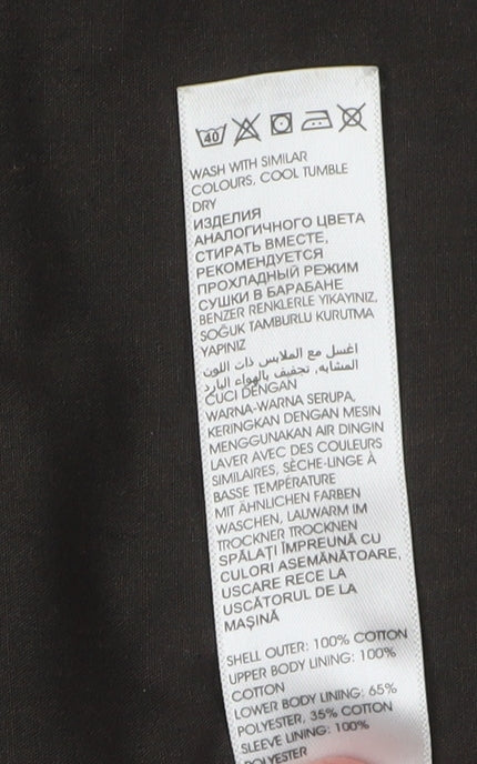 Rocha John Rocha Men's Brown Military Jacket Size L