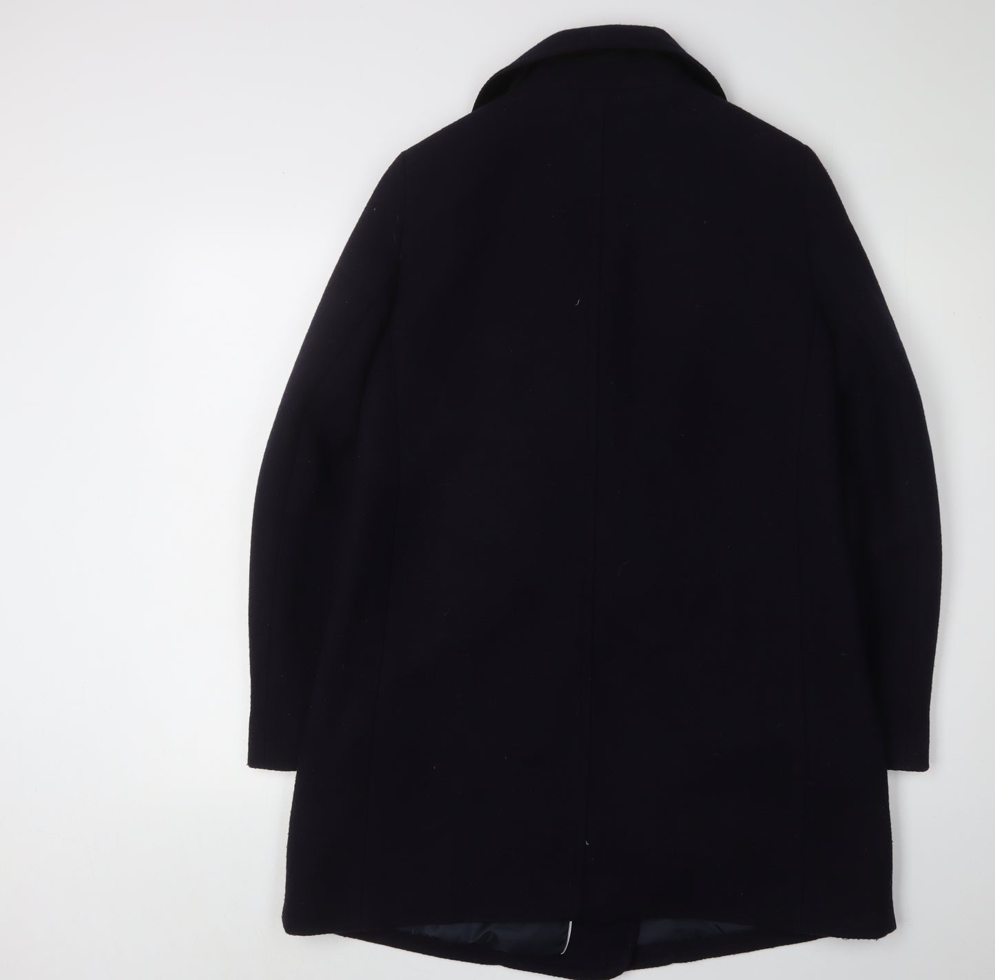 Marks and Spencer Women's Navy Pea Coat, Size 12, Classic Style