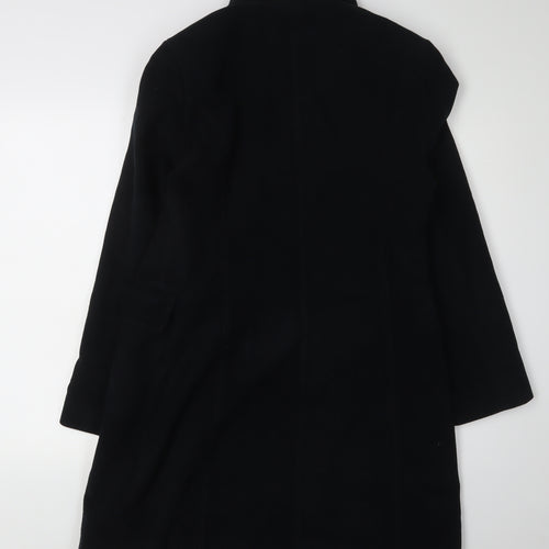 Peggy Page Women's Black Overcoat Cotton Size 12