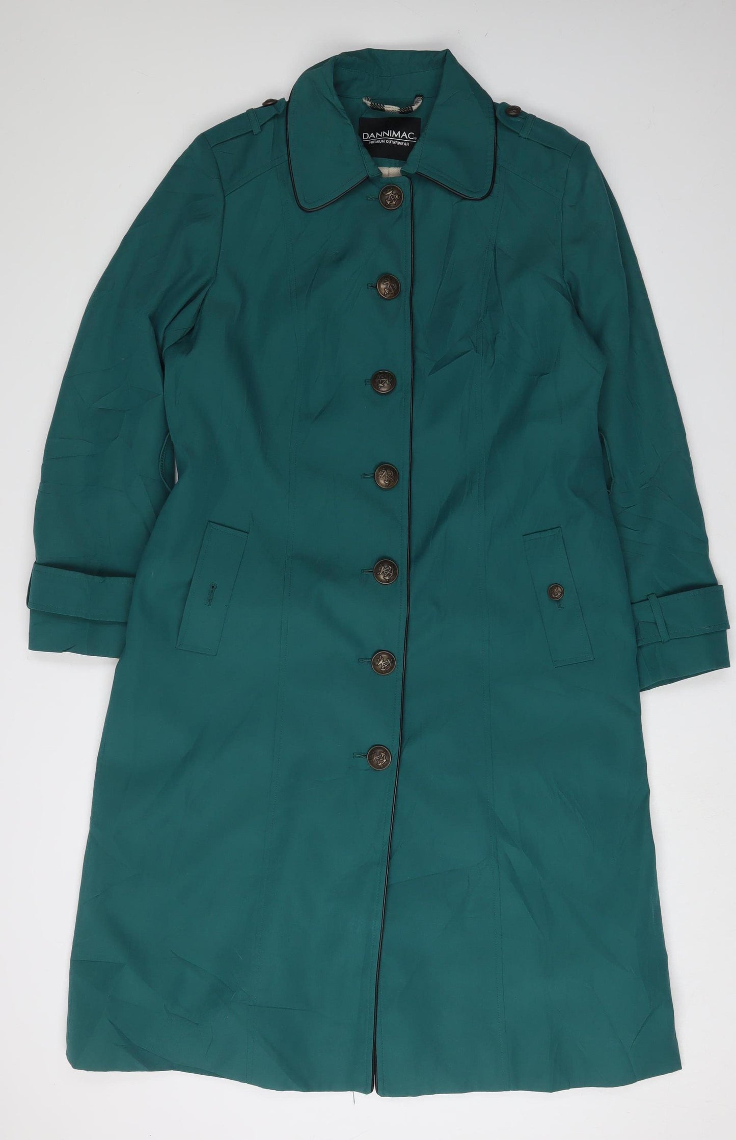 Dannimac Women's Green Trench Coat Size 14
