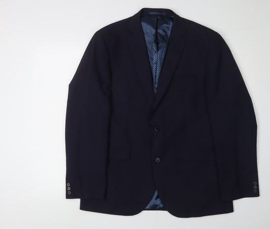 Next Men's Blue 42R Blazer, Classic Regular Fit