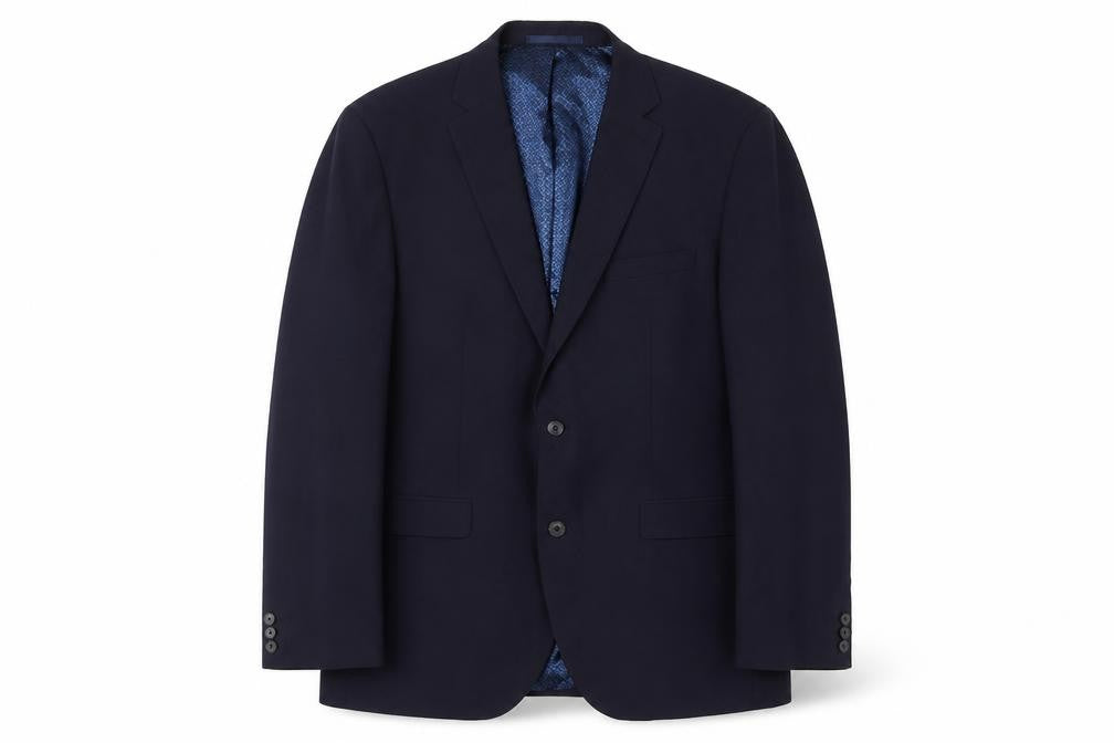 Front view of Next Men's Blue 42R Blazer, Classic Regular Fit