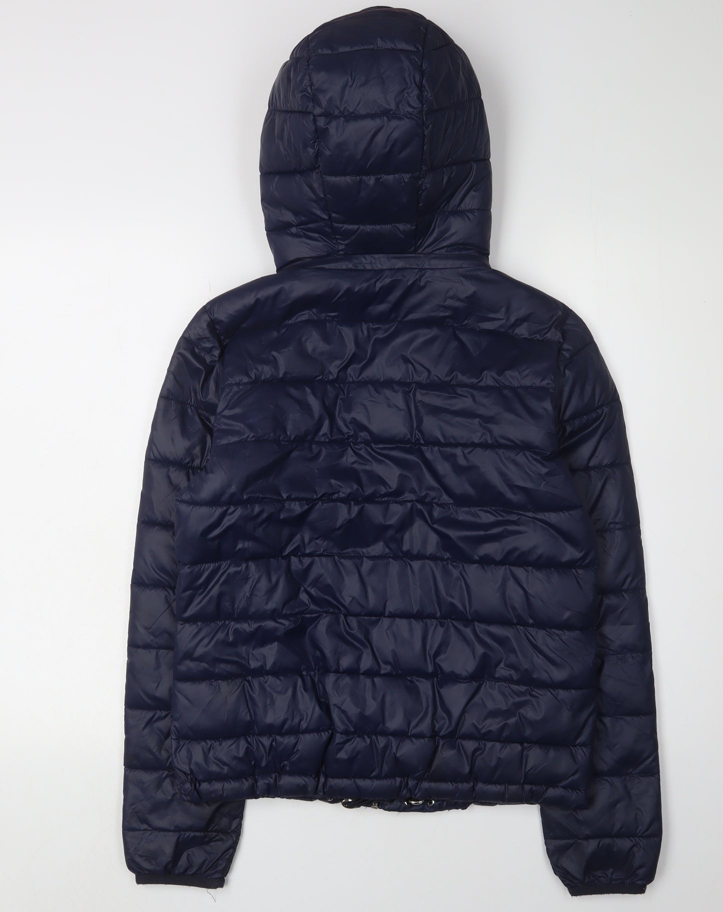 Zara Women's Blue XS Puffer Jacket with Hood