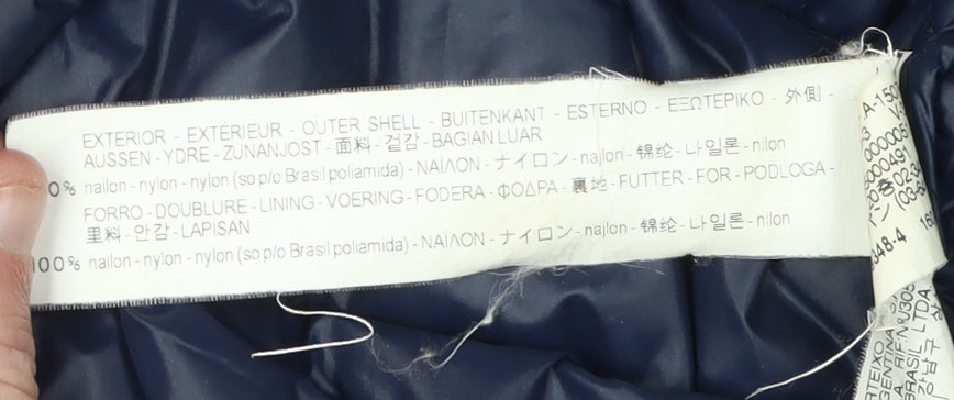 Zara Women's Blue XS Puffer Jacket with Hood