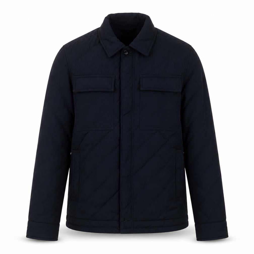 Front view of Marks & Spencer Men's Blue Quilted Jacket S