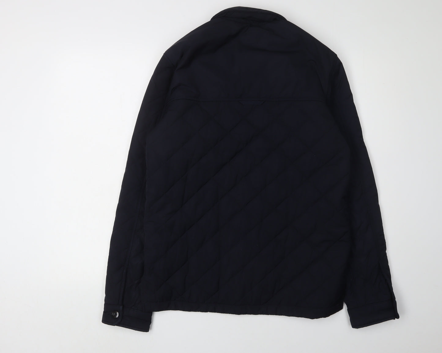 Marks and Spencer Men's Blue Quilted Jacket S