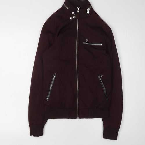 River Island Women’s Brown Motorcycle Jacket, 2XS