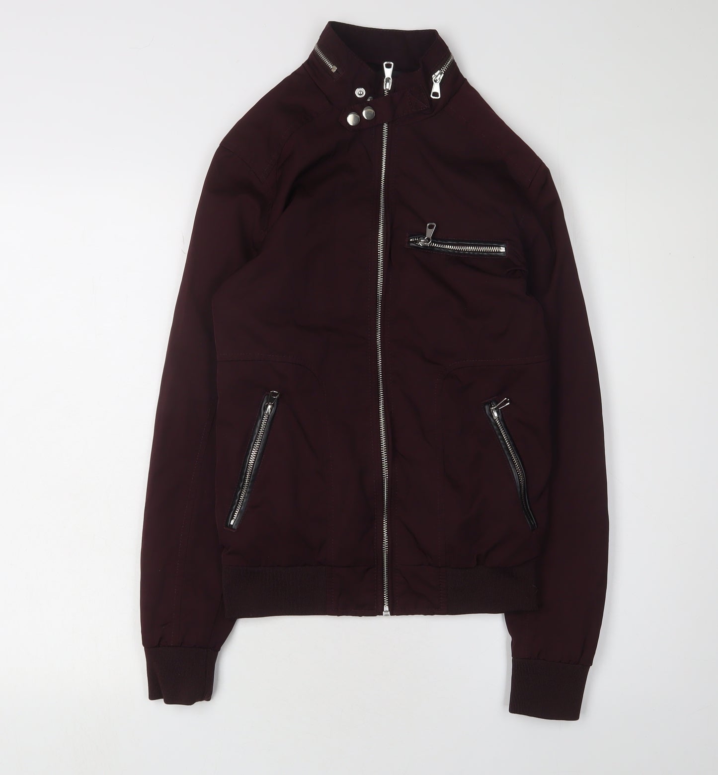 River Island Women’s Brown Motorcycle Jacket, 2XS
