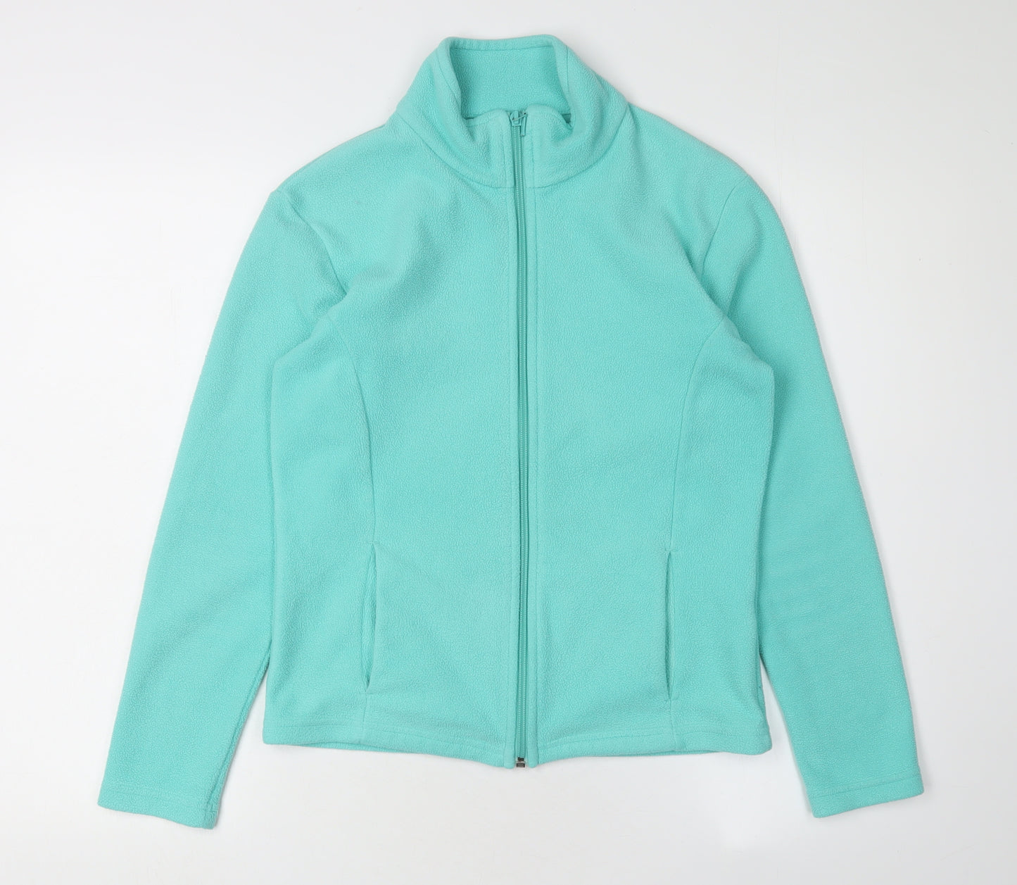 Marks and Spencer Women's Green Fleece Jacket Size 8