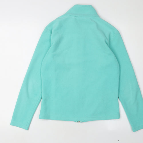 Marks and Spencer Women's Green Fleece Jacket Size 8