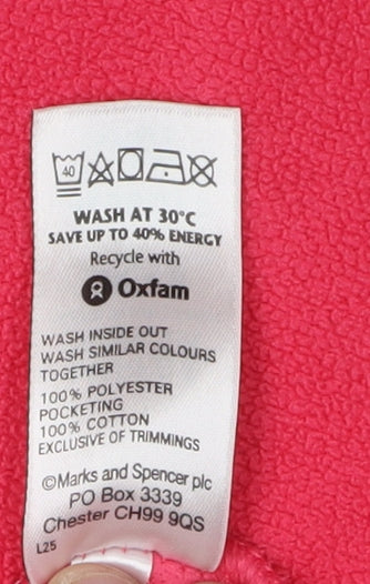 Marks and Spencer Women's Pink Fleece Jacket