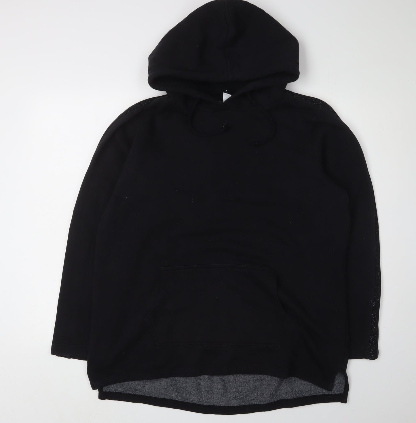 FatFace Women's Black Hoodie, Medium, Classic Cotton Blend