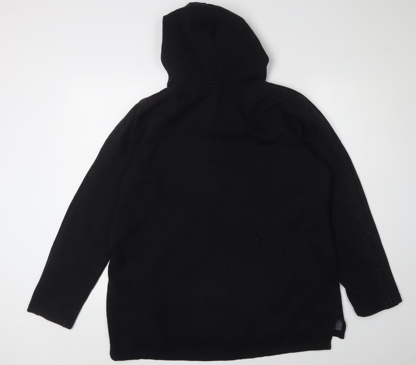 FatFace Women's Black Hoodie, Medium, Classic Cotton Blend