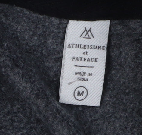 FatFace Women's Black Hoodie, Medium, Classic Cotton Blend