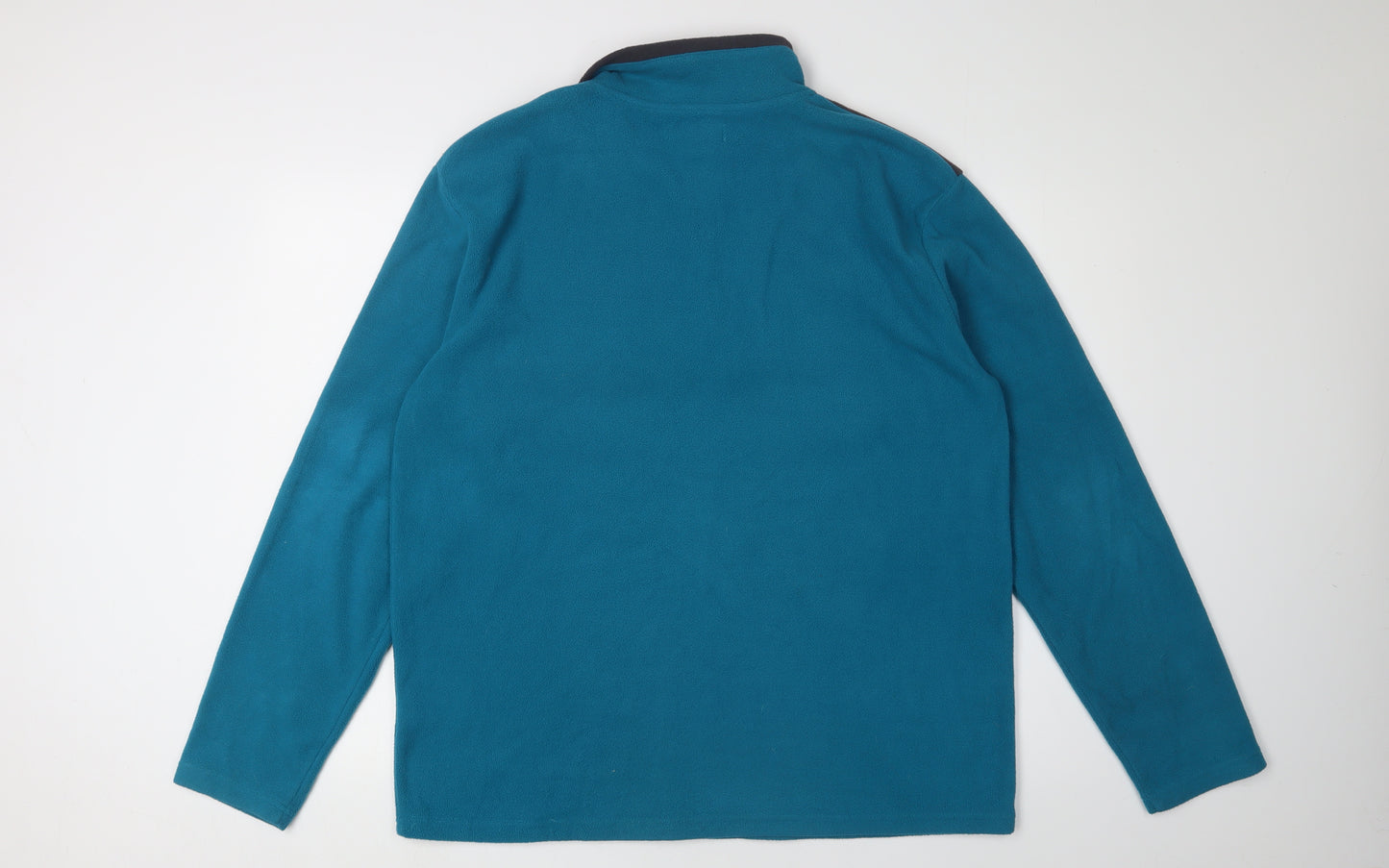 Atlas for Men Blue 1/4 Zip Fleece Sweatshirt - Medium